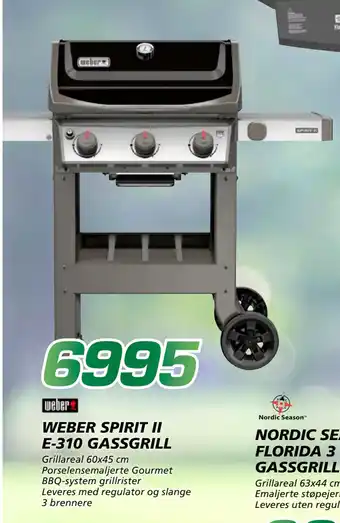 Coop Byggmix WEBER SPIRIT II E-310 GASSGRILL tilbud
