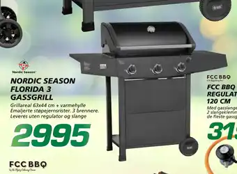 Coop Byggmix NORDIC SEASON FLORIDA 3 GASSGRILL tilbud