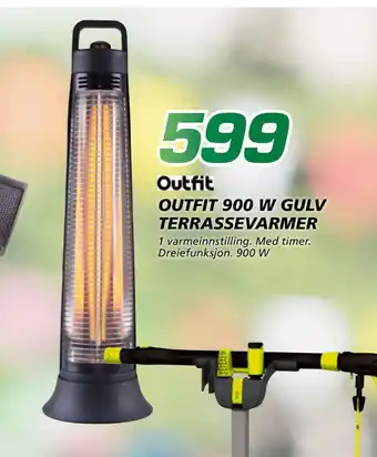 Coop Byggmix OUTFIT 900 W GULV TERRASSEVARMER tilbud