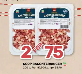 Coop Marked COOP BACONTERNINGER tilbud