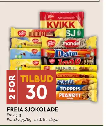 Coop Mega FREIA SJOKOLADE tilbud
