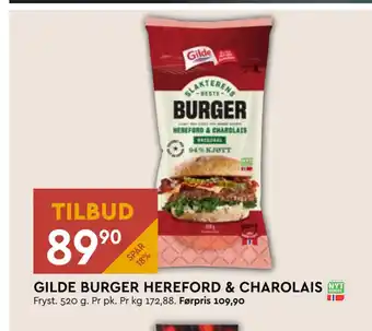 Coop Mega GILDE BURGER HEREFORD & CHAROLAIS tilbud