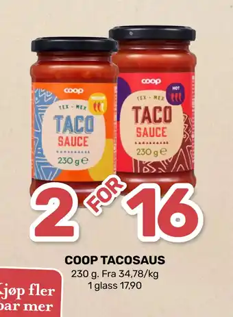 Matkroken COOP TACOSAUS tilbud