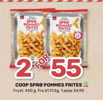 Matkroken COOP SPRØ POMMES FRITES tilbud