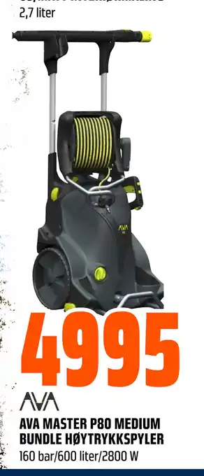 Obs Bygg AVA MASTER P80 MEDIUM BUNDLE HØYTRYKKSPYLER tilbud