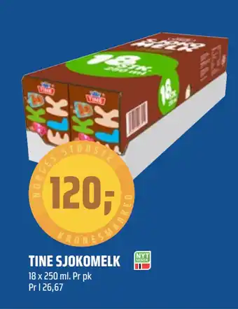 Coop Obs TINE SJOKOMELK tilbud