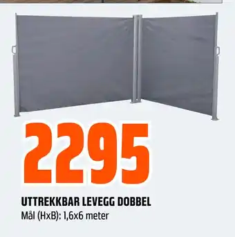 Obs Bygg UTTREKKBAR LEVEGG DOBBEL tilbud