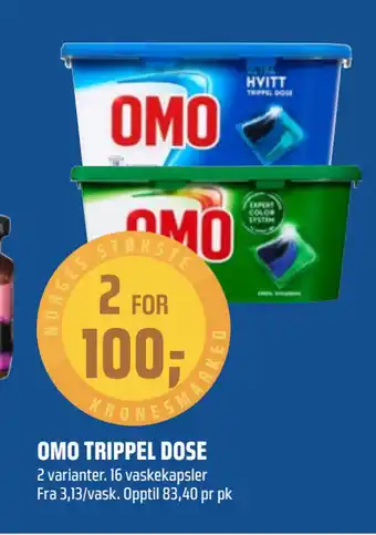 Coop Obs OMO TRIPPEL DOSE tilbud