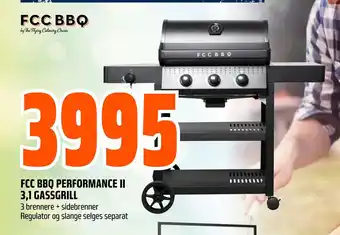 Obs Bygg FCC BBQ PERFORMANCE II 3,1 GASSGRILL tilbud