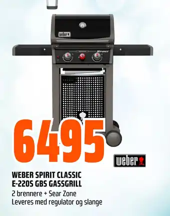 Obs Bygg WEBER SPIRIT CLASSIC E-220S GBS GASSGRILL tilbud