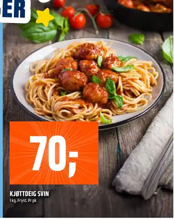 Coop Obs KJØTTDEIG SVIN tilbud