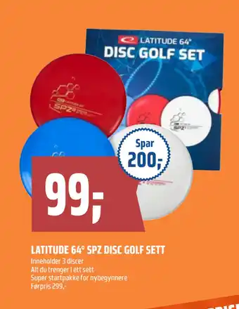 LATITUDE 64° SPZ DISC GOLF SETT