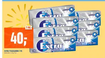 Coop Obs EXTRA TYGGEGUMMI 7 PK tilbud