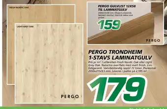 Coop Byggmix PERGO TRONDHEIM 1-STAVS LAMINATGULV tilbud