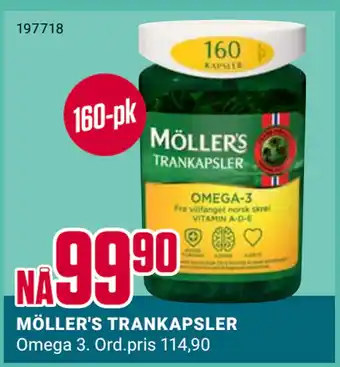 Europris MÖLLER'S TRANKAPSLER tilbud
