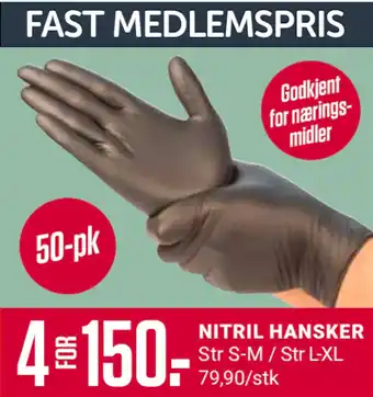 Europris NITRIL HANSKER tilbud