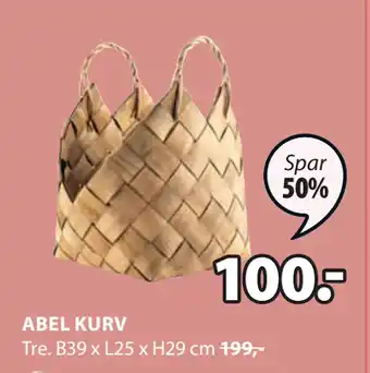 JYSK ABEL KURV tilbud