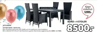 JYSK VATTRUP BORD + SKIVE STOL tilbud