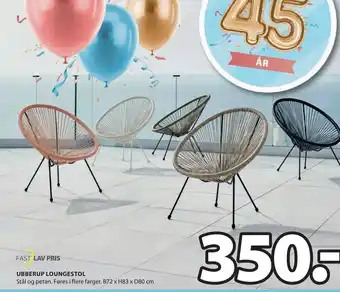 JYSK UBBERUP LOUNGESTOL tilbud