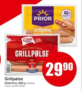 Spar Grillpølse tilbud