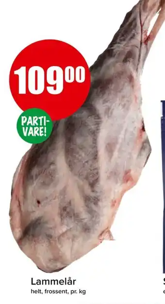 Spar Lammelår tilbud