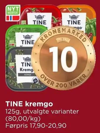 Meny TINE kremgo tilbud