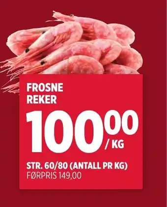 Meny FROSNE REKER tilbud