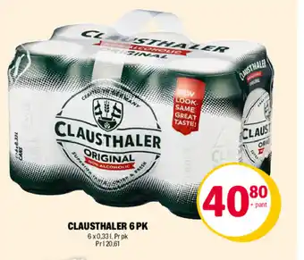 Coop Extra CLAUSTHALER 6 PK tilbud