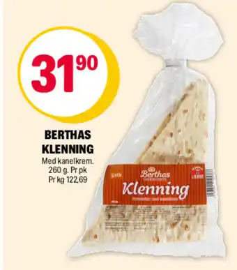 Coop Extra BERTHAS KLENNING tilbud