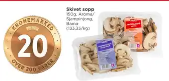 Meny Skivet sopp tilbud
