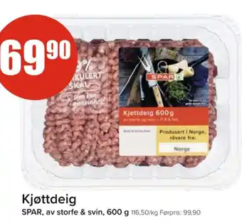 Spar Kjøttdeig tilbud