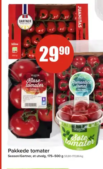 Spar Pakkede tomater tilbud