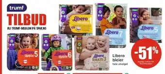 Spar Libero bleier tilbud