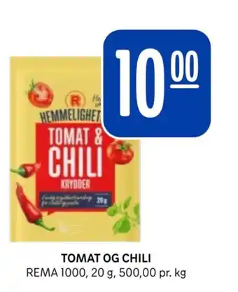 Rema 1000 TOMAT OG CHILI tilbud