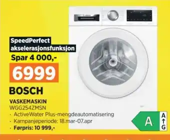 POWER VASKEMASKIN WGG254ZMSN tilbud