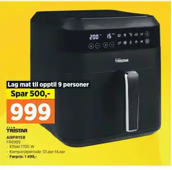 POWER AIRFRYER FR6999 tilbud