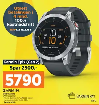 POWER SMARTKLOKKE GAR0100258201 tilbud