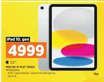POWER IPAD WI-FI 10,9 (2022) tilbud