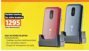 POWER 2821 4G MOBILTELEFON tilbud