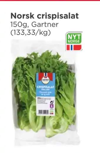 Meny Norsk crispisalat tilbud