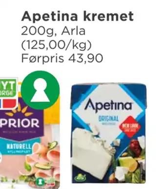Meny Apetina kremet tilbud