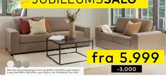 Skeidar Max sofa tilbud