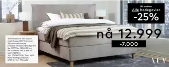 Skeidar XOV Premium 10 i Storm mørk beige, XOV Premium 10 overmadrass og hvitoljet eikeben tilbud