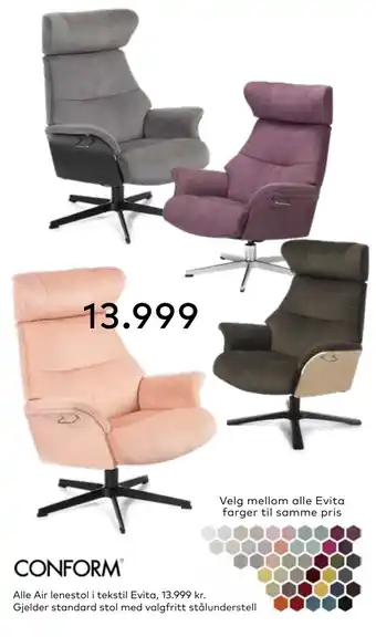 Skeidar Alle Air lenestol tilbud