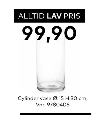 Skeidar Cylinder vase tilbud