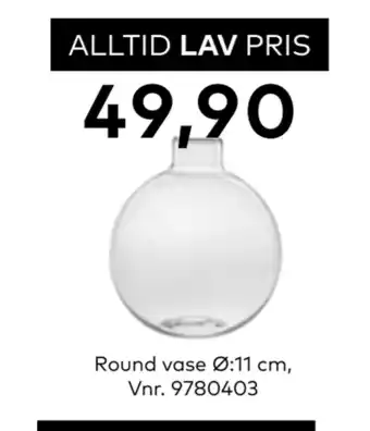 Skeidar Round vase tilbud