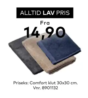 Skeidar Comfort klut 30x30 cm tilbud
