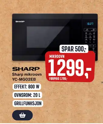 Sharp mikroovn YC-MG02EB