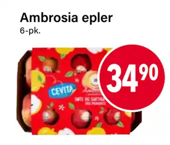 Nærbutikken Ambrosia epler tilbud