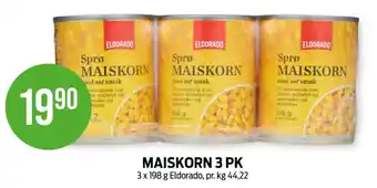 Kiwi MAISKORN 3 PK tilbud